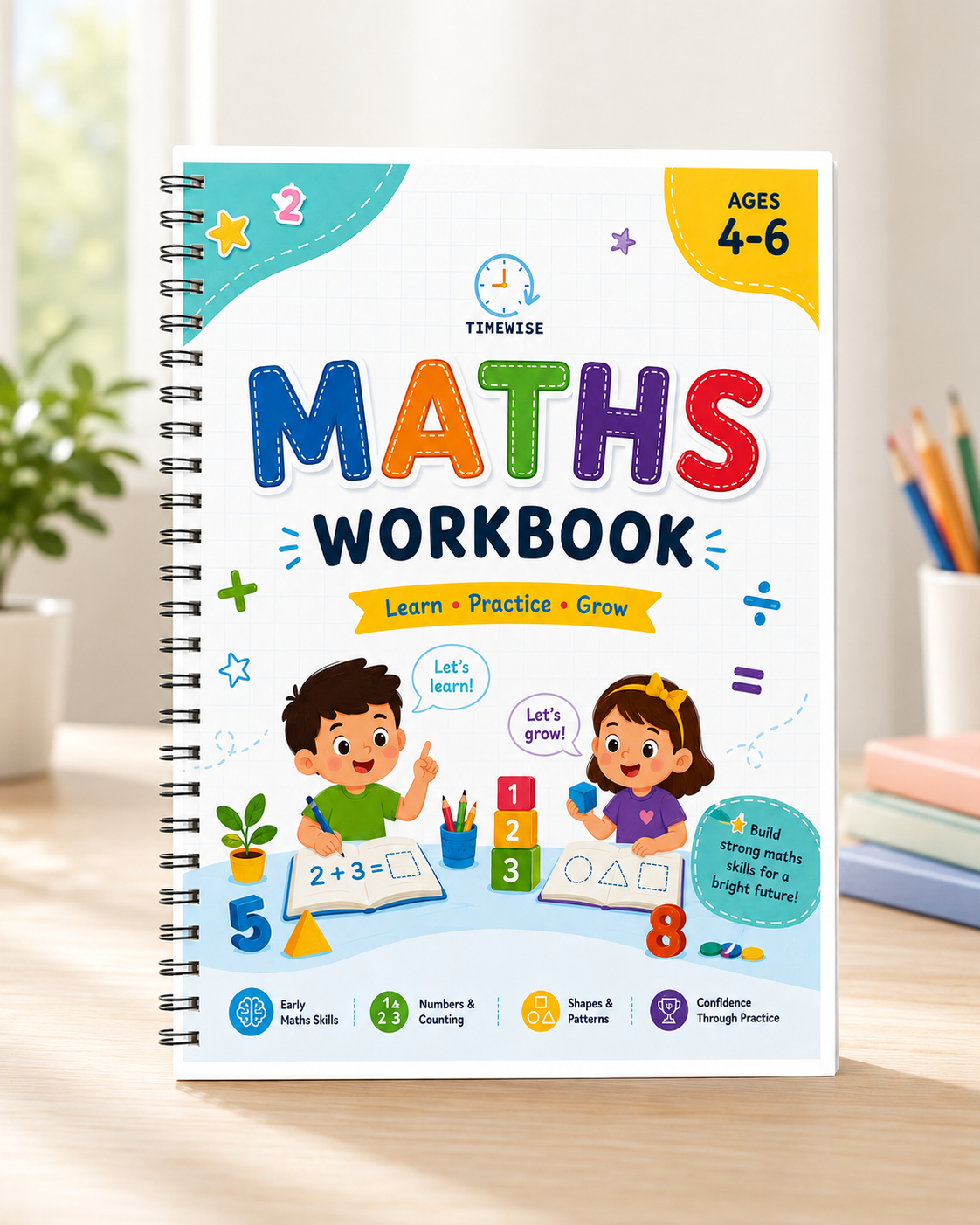 Timewise Maths Activity Book For Kids Early Concepts For 4+ Years 104 Pages
