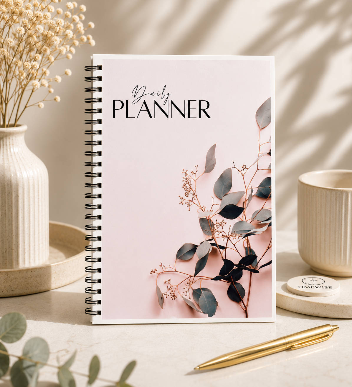 Timewise Minimalist Daily Planner Schedule your Day A5 Size