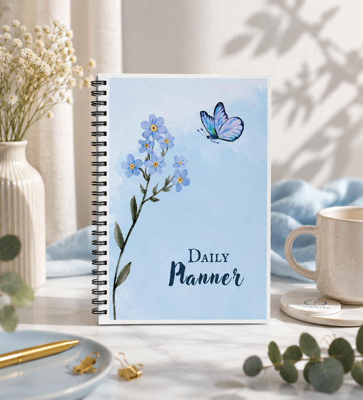 Timewise Minimalist Daily Planner Schedule your Day A5 Size