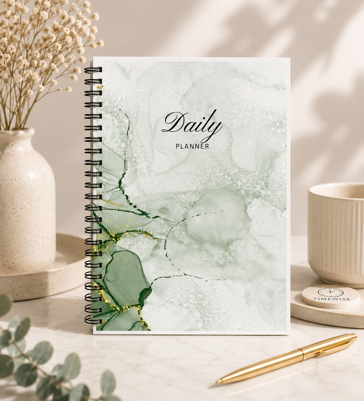 Timewise Minimalist Daily Planner Schedule your Day A5 Size