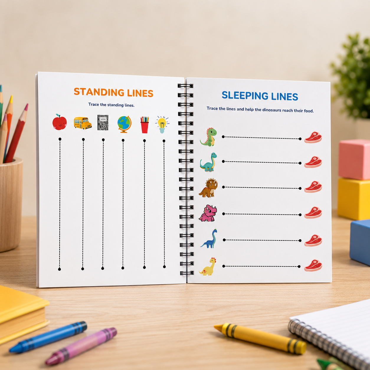 Timewise Activity Book for Kids Pattern Writing ,Tracing, Coloring For 2+ Years 64 Pages A4 Size