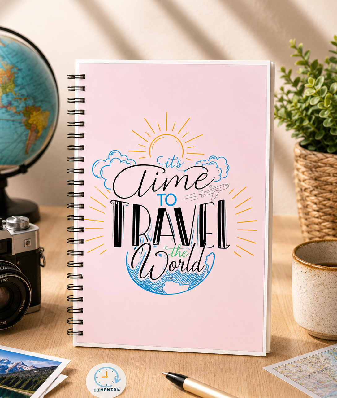 Timewise A5 travel journal for adults and kids