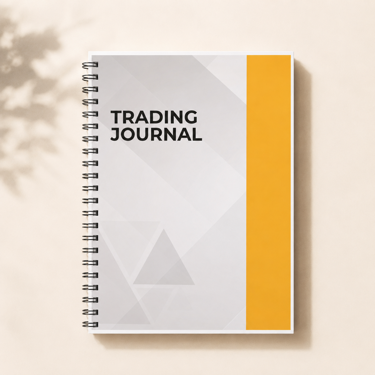 Stock Market Monochrome Trading Journal A5 Size 140 Pages